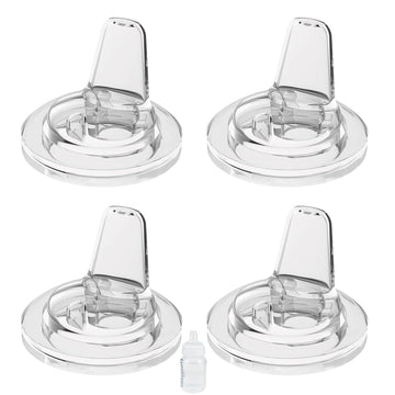 Spout Sippy Nipples for Philips Avent Anti-Colic Baby Bottles, Transition Cup Food Grade Silicone Soft Nipple 6m+, Pack of 4