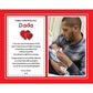 First Valentine'S Day Poem Gift From Baby To Daddy, 8X10 Inch Print Personalized With Names And Photo
