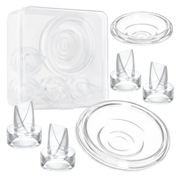 Pdfans 6Pcs Duckbill Valves & Silicone Diaphragm Wearable Breast Pump Replacement Parts For Momcozy/Tsrete/Medela/Spectra S12 S9