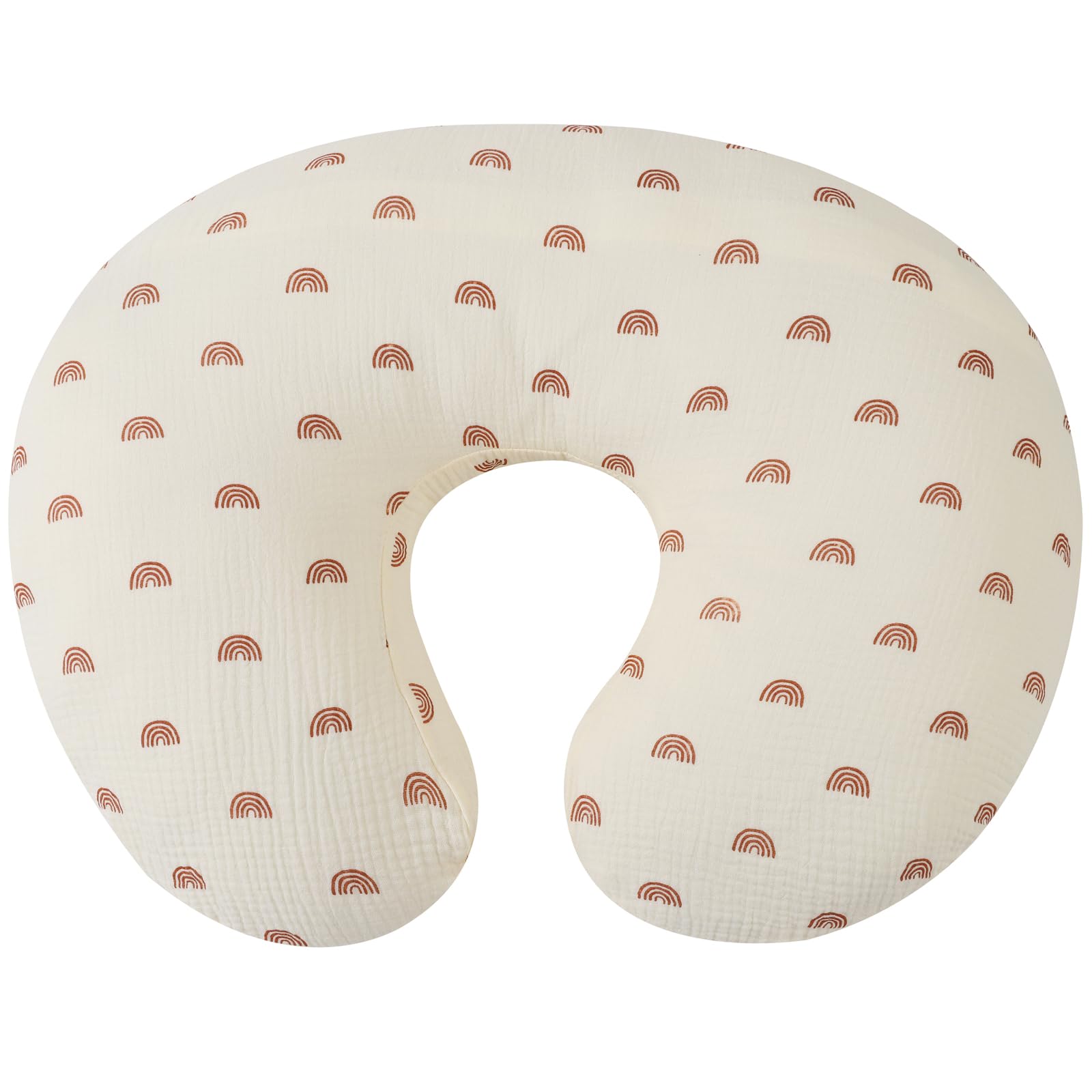 Muslin Nursing Pillow Cover Soft 100% Cotton Feeding Pillow Slipcover Fits Standard Infant Nursing Pillow Or Positioner For Boy