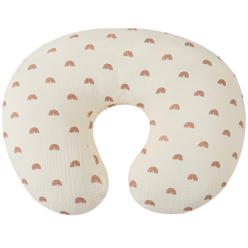 Muslin Nursing Pillow Cover Soft 100% Cotton Feeding Pillow Slipcover Fits Standard Infant Nursing Pillow Or Positioner For Boy