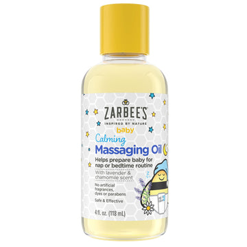 Zarbee'S Baby Massage Oil, Calming And Soothing With Lavender And Chamomile To Help Sleep, 4Oz Bottle