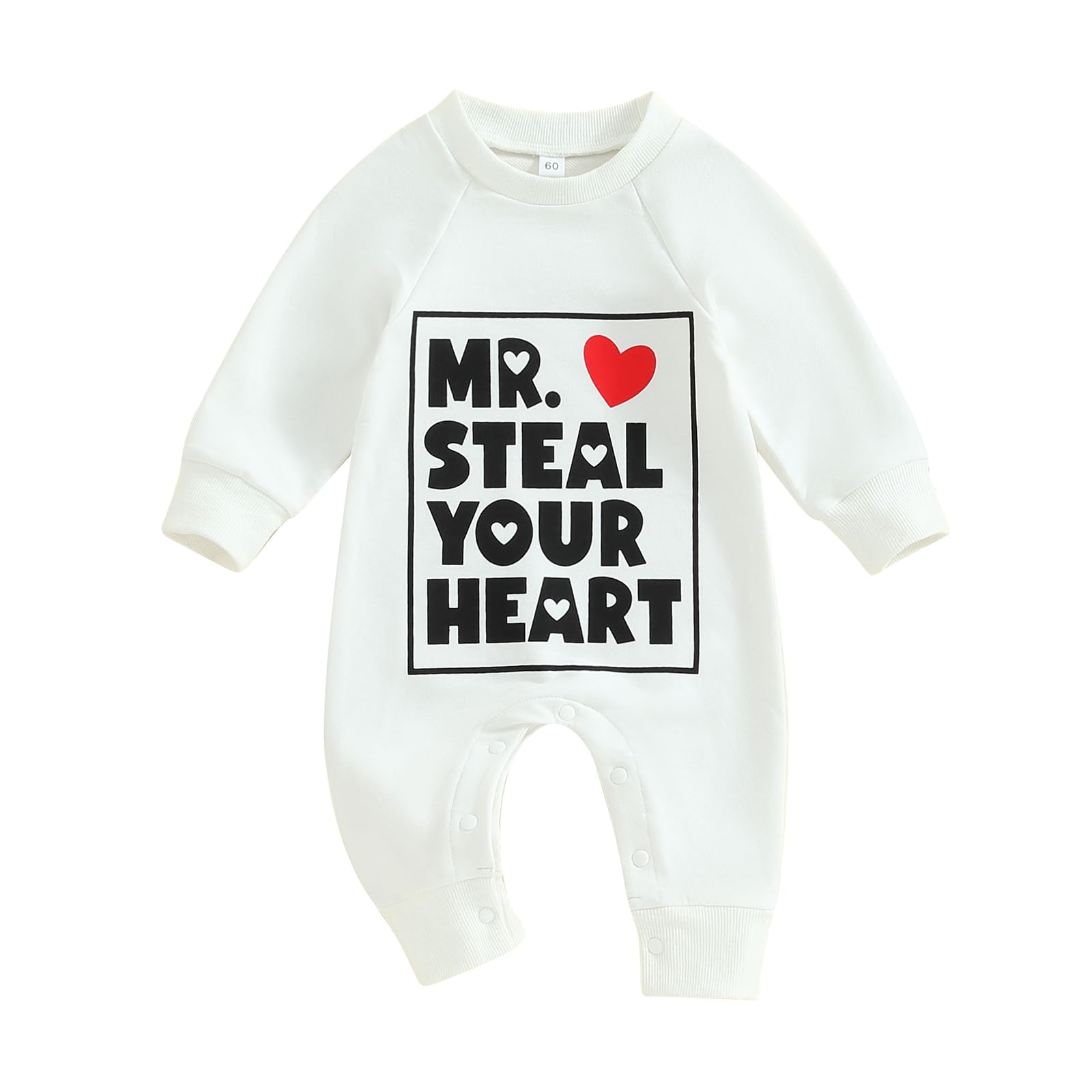 My First Valentines Day Baby Boy Outfits Newborn Valentine Romper Love Heart Playsuit Jumpsuit Toddler Clothes (Love Heart White