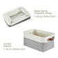 Decomomo Small Baskets | Storage Baskets For Organizing Shelves Linen Closet Bathroom Baby Cloth Nursery Fabric Bulk Decorative