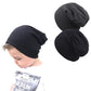 Simleshine Toddler Cotton Beanies For Boys Baby Warm Slouchy Skullcap Hats Toddler Beanie Knit Caps Black,Deep Gray