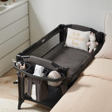 BEKA 4 in 1 Baby Bassinet Bedside Sleeper, Baby Bedside Crib 4 Functions, Bedside Bassinet Crib Sleeper, Playard, Changing Table