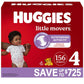 Huggies Little Movers Diapers, Size 4-22-37 Pounds (156 Count)