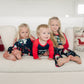 Iffei Family Matching Pajamas Set Christmas Pj'S Sleepwear Gnomies Printed Top And Bottom With Pocket 3-4 Years