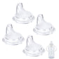 Terpink 4-Pack Replacement Silicone Spout Compatible With Nuk Learner Cup & Active Cup, Soft Transition Spout For Sippy Cups, Le