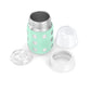 Lifefactory 8-Ounce Stainless-Steel Vacuum-Insulated Wide-Neck Baby Bottle With Sippy Nipple, Mint (Ls2251Wmi4)