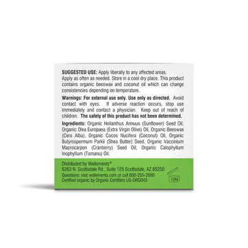Wellements Organic Baby Chest and Foot Rub | Soothes and Comforts with Eucalyptus and Lavender | Certified Organic | Free From P
