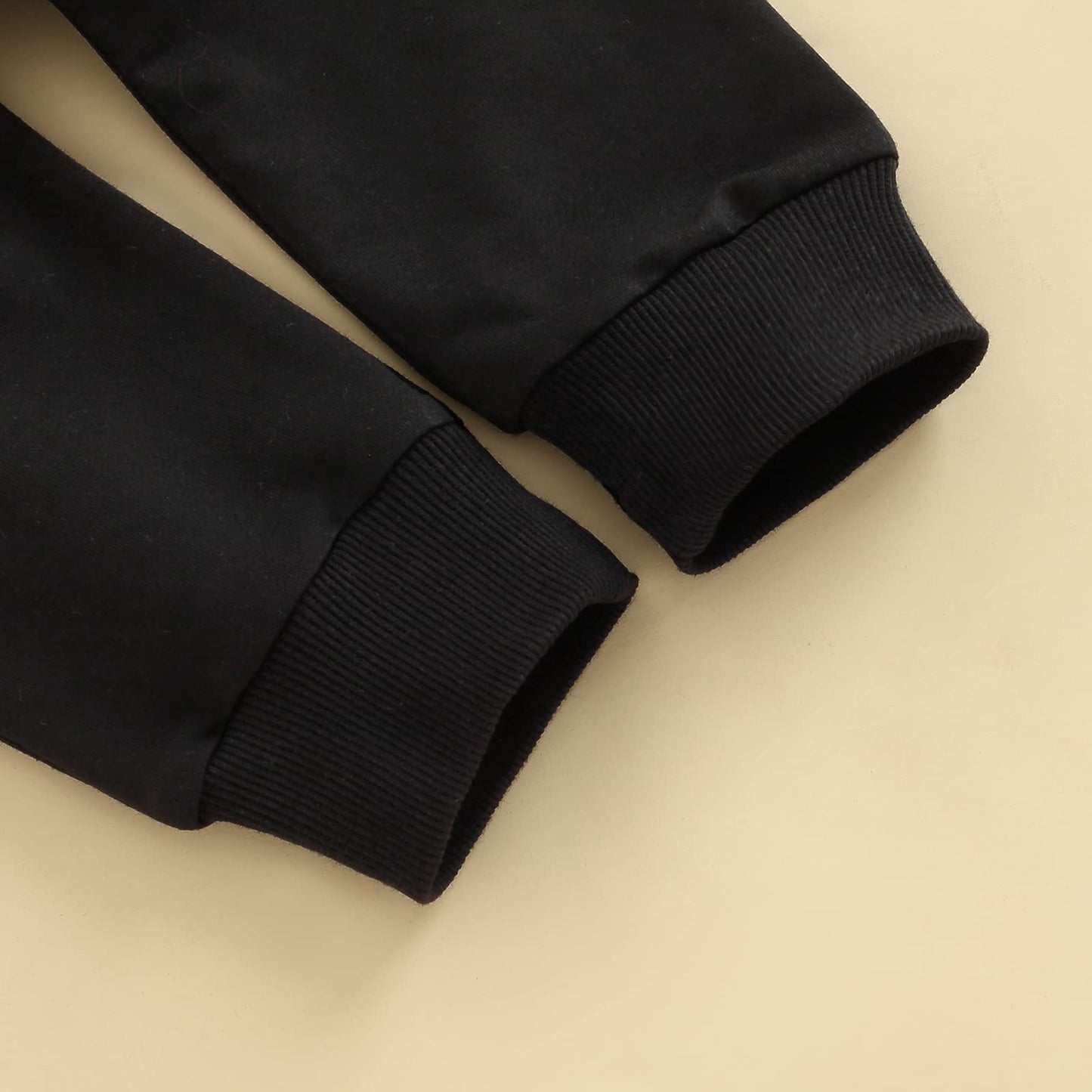 Beqeuewll Baby Boy Clothes Outfits 2Pcs Letter Print Crewneck Sweatshirt Pants Sweatsuit Little Boy Clothing(Bubs Apricot, 12-18