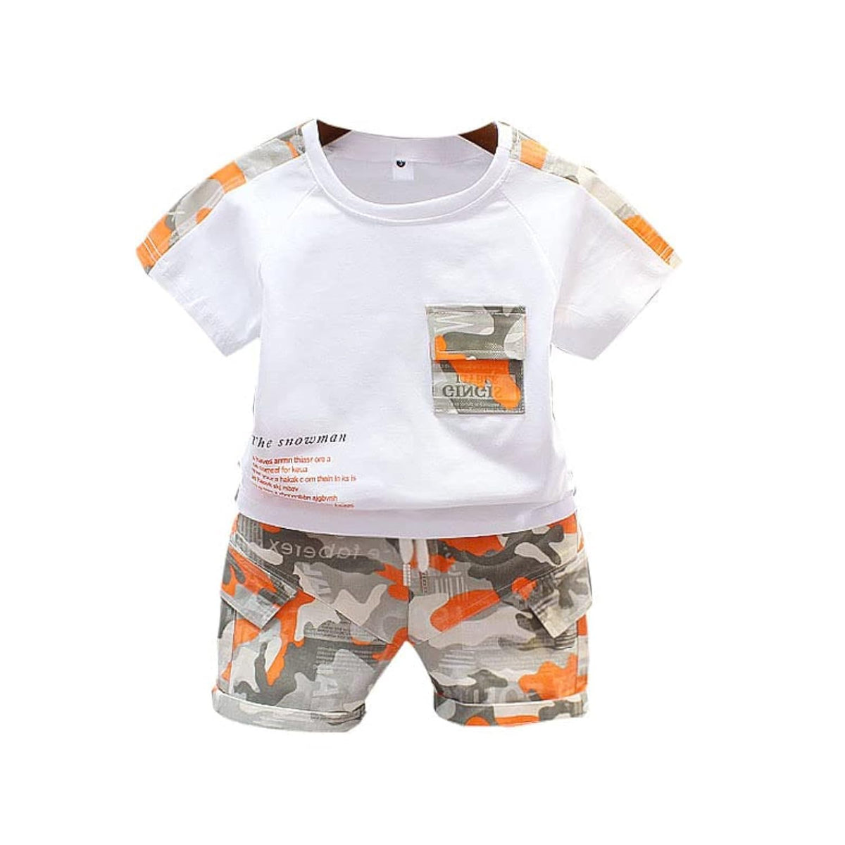 Googo Gaaga BoyS Cotton Printed TShirt With Shorts In White Color Sets For Baby Boys (1.52 Years)