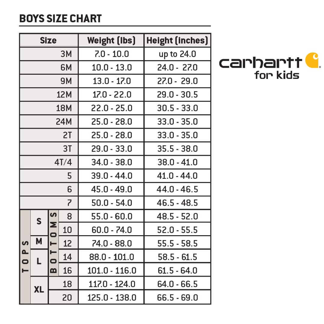 Carhartt Boys Long-Sleeve Zip-Front Hooded Coverall, Caviar Black Heather, 18 Months