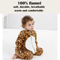 Qiaoniuniu Halloween Baby Leopard Costumes Toddler Outfit Infants Cosplay Romper 2-6 Months