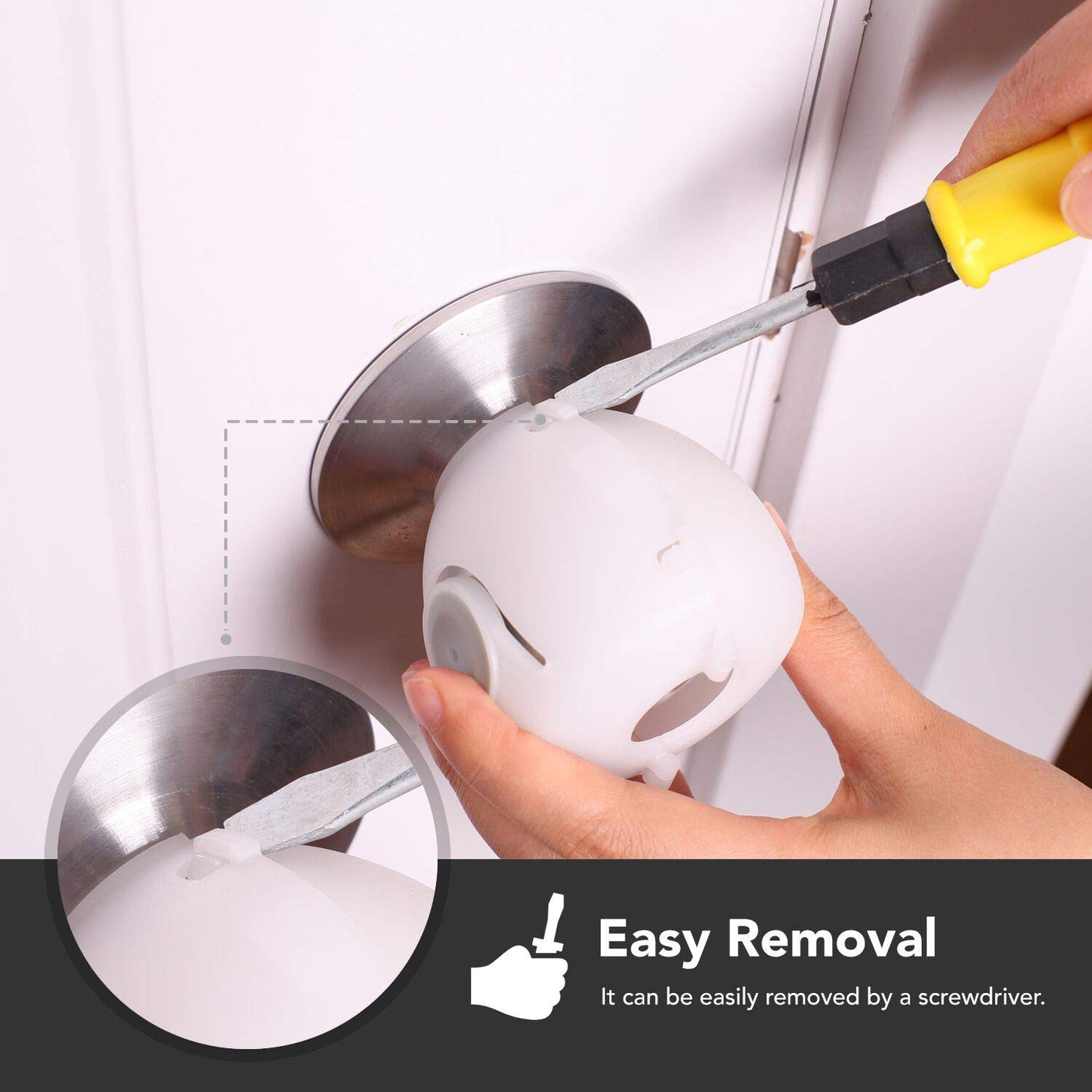 Eudemon 6 Pack Baby Safety Door Knob Covers Door Knob Locks