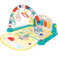 SafeOKid Baby Play Mat Gym & Fitness Rack With Hanging Rattles Lights & Musical Keyboard Mat Piano  Yellow