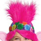Poppy Troll Costume, Trolls World Tour Rainbow Poppy Costume For Kids With Headpiece, Deluxe Size Medium (7-8)