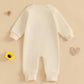 Ursobutegl Newborn Baby Boy Romper Jumpsuit Lover Boy Letter Embroidery Long Sleeve Bodysuit Sweatshirt Valentines Day Outfit (A