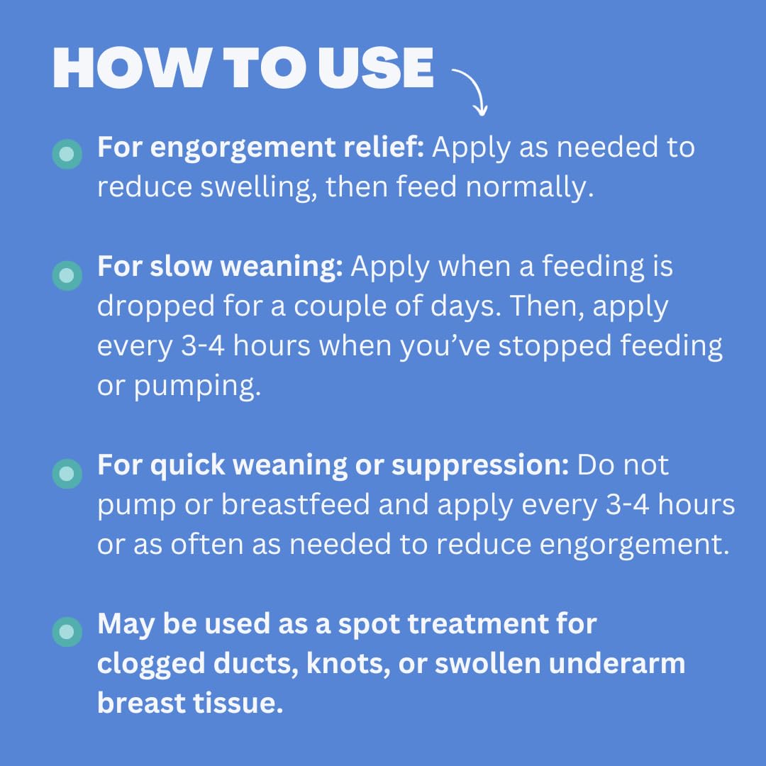 Cabocr  Me Cabbage Breast Cream For Engorgement, Breastfeeding, Weaning Support, And Suppression Of Breast Milk | Ob-Gyn Created