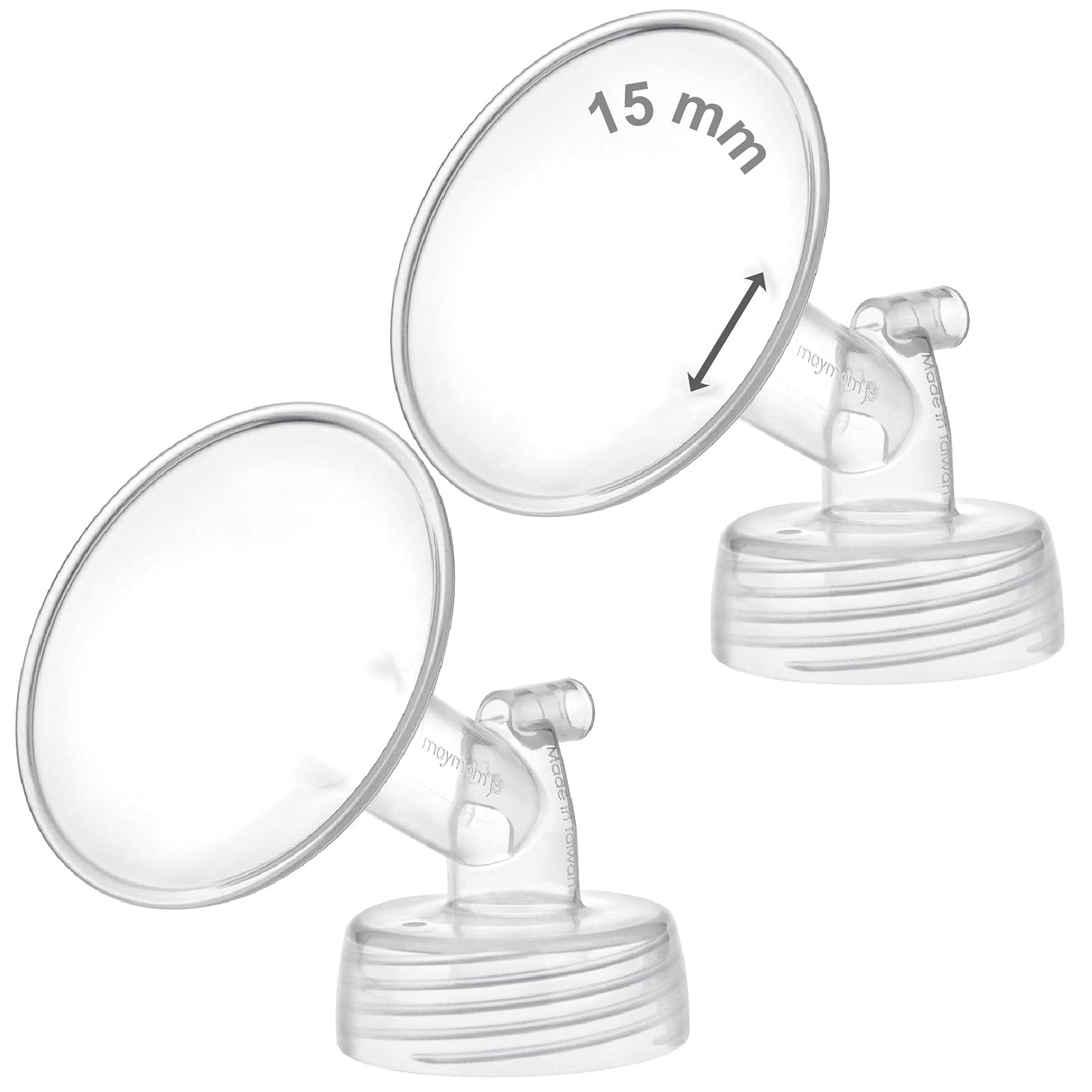 Maymom Pump Part Compatible with Spectra Ameda Luna Pumps, Incl Wide-Mouth 15mm Flange; Not Original Spectra S1 S2 9 Plus Synerg