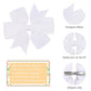 Choicbaby 3 Inches Hair Bows For Girls White Grosgrain Ribbon Pinwheel Hair Bows Clips Toddler Bows Hair Clips For Birthday Baby