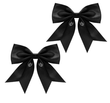3.5 Inch Satin Hair Bow Hair Clips for Little Girls Baby Toddler Women Kids Bowknot Hair Clip Hairpin Barrettes 2 Pack TSFJ81 (B