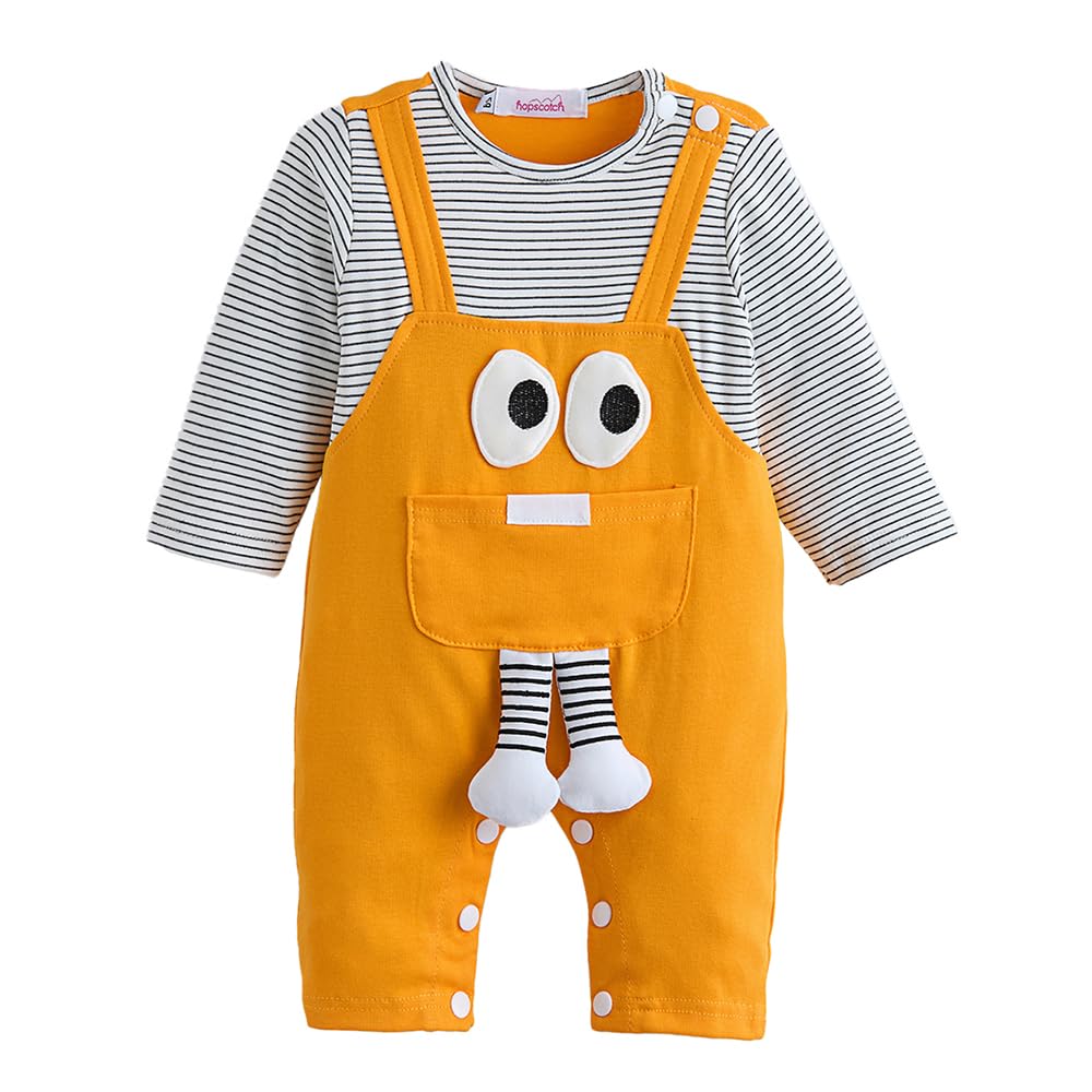 Hopscotch 3D Applique Striped Bodysuit (912 Months)