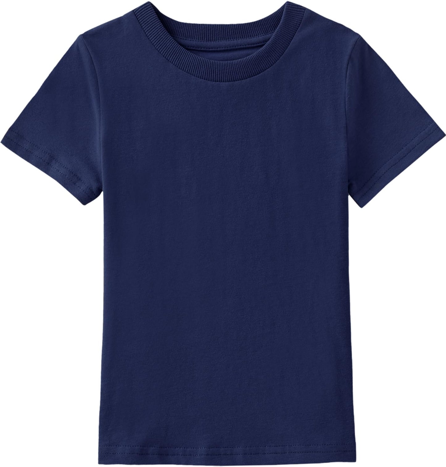 Cosland Boys Navy T-Shirts Kids 100% Cotton Plain Tee, Large