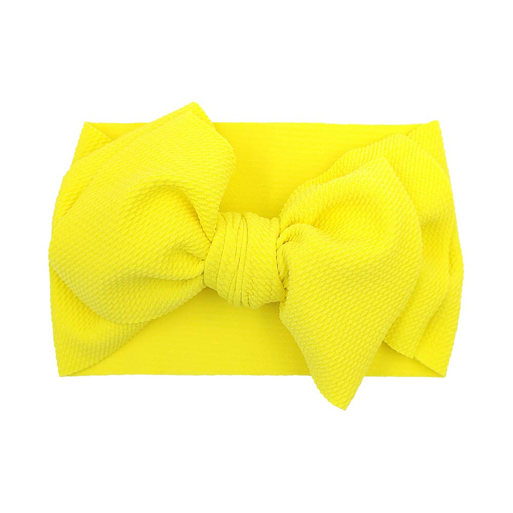 Kidocheese Big Bows Baby Girl Headbands With Bows Elastics Nylon Hairbands Oversized Head Wraps Large Hair Bow Hair Accessories