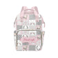 Noverbibi Horse Pink Personalized Diaper Bag with Custom Name - Custom Baby Tote Backpack for Mom, Unique Gift for New Parents, 