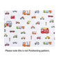 Kids Toddler Pillowcases 100% Cotton 14X19 2 Packs Fits Kid Toddler Bedding Pillow 14X19, 13X18 Small Pillow (Construction Vehic