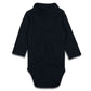 Romperinbox Solid Black Baby Turtleneck Bodysuit Long Sleeve Outfits (Black,9-12 Months)