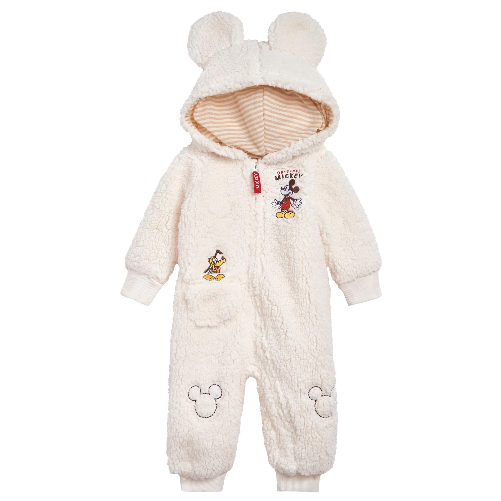 Disney Mickey Mouse Pluto Infant Baby Boys Zip Up Coverall White 24 Mo – Cutebab WBBAPB0CDNH66YH