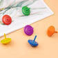 18Pcs Colorful Wooden Spinning Tops Rainbow Gyroscopes Toy Educational Spinning Toy Wood Painted Tops For Family Games Party For