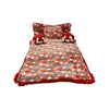 Pinks & Blues Full Sleeping 5 Piece Baby Bedding Set With 2 Puppy Shape Side Pillows (042Months) (Printed Red)