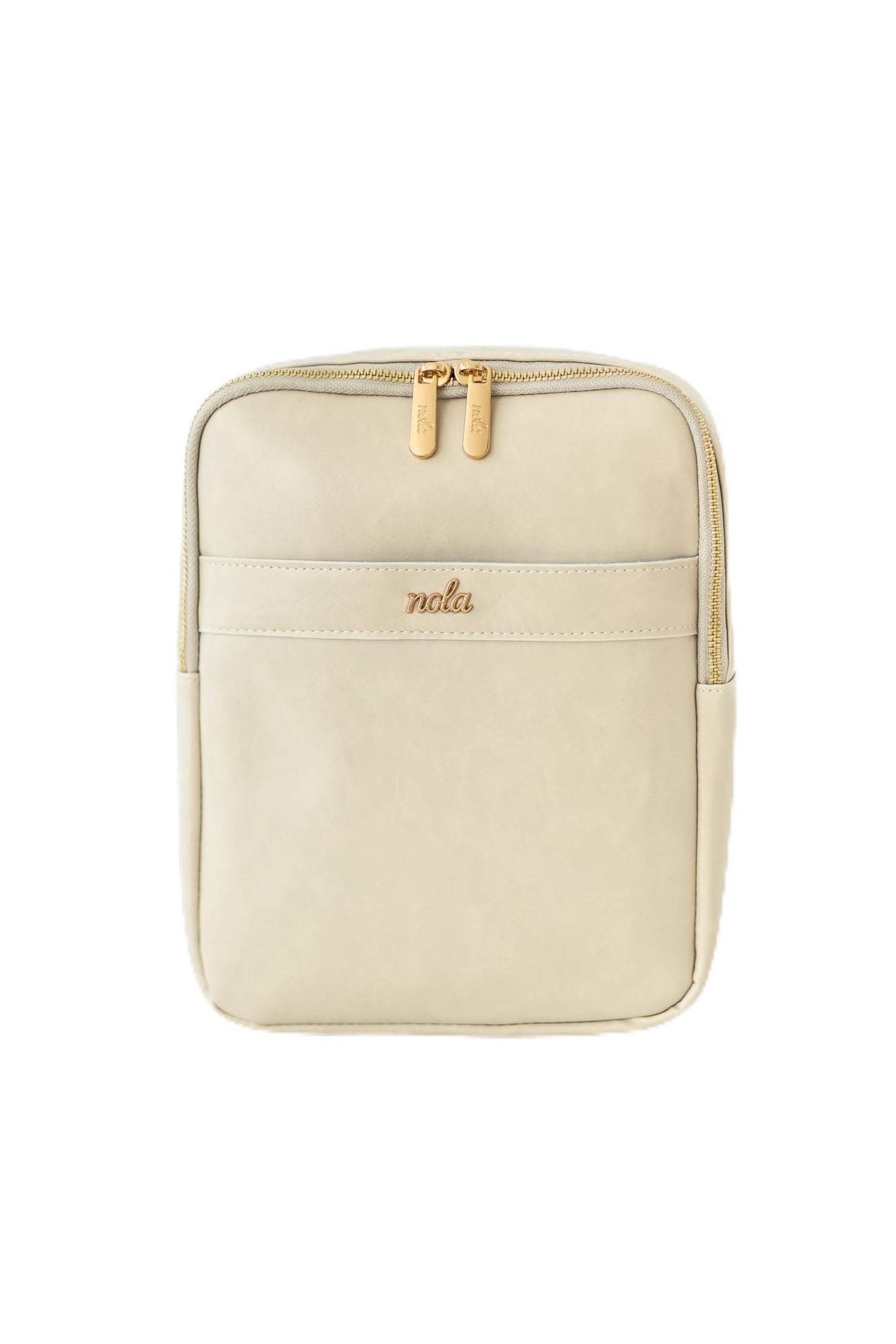 nola Diaper Bag - Backpack or Crossbody Baby Bag with Organized Storage (Pearl)