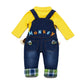 Chumhey Baby & Toddler Boys Jean Overalls Pants Set,Blue,18-24 Months