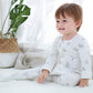 Owlivia Organic Cotton Baby Pajamas, Boys Girls 2-Pack Zip Front Sleep  'N Play, Footed Sleeper, Long Sleeve(Newborn, Golden Sta