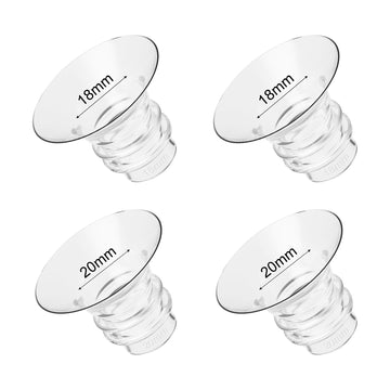 Gotocut Flange Inserts 18Mm 20Mm 4Pcs Compatible With Spectra Medela Tsrete Momcozy Bellababy 24Mm Flange/Shields Wearable Breas