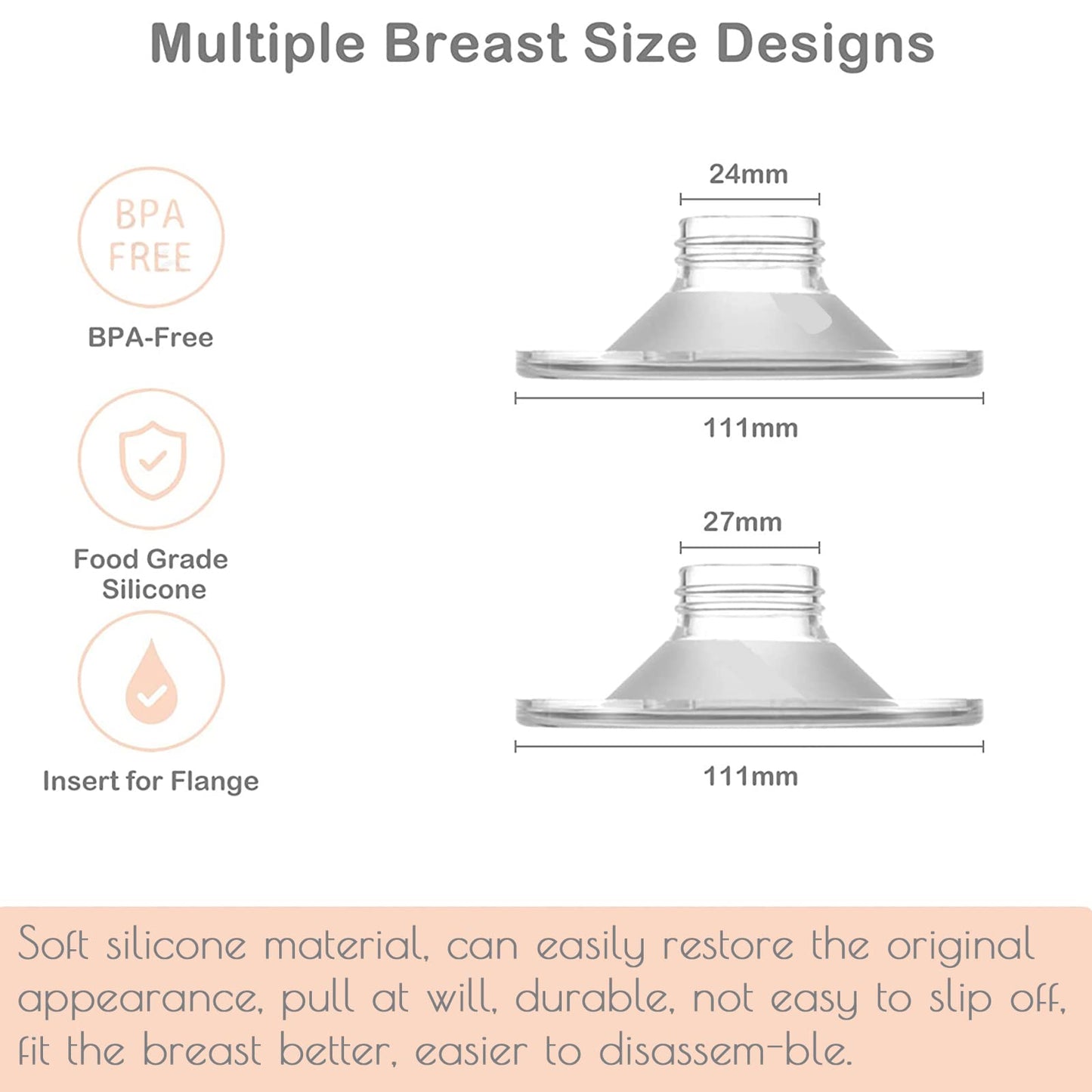 Mompmuir Flange Shields Compatible With Momcozy/Tsrete/Hauture/Padram/Loveoflive/Omfmf, Use With Wearable S9 Pro/S10/S12 Parts R