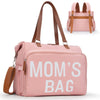 Pripher Moms Diaper Bag 4 in 1 Diaper Baby Tote, Hospital Bag for Labor & Delivery, Large Waterproof Baby Travel Weekender with 