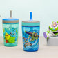 Zak Designs Kelso 15 Oz Tumbler Set (Toy Story 4 - Woody & Buzz 2Pc Set) Toddlers Cup Non-Bpa Leak-Proof Screw-On Lid With Straw