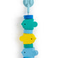 QUUT Beedi Foam Bath Toys - Lacing Beads Bath Wall Toys for Toddlers - Soft Hanging & Floating Bath Animals with Suction Cup - F