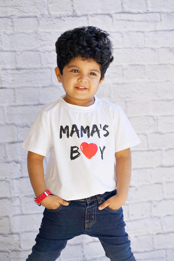 Rrhss Toddler Mama'S Boy Cotton Shirt Baby Valentines Day Tee