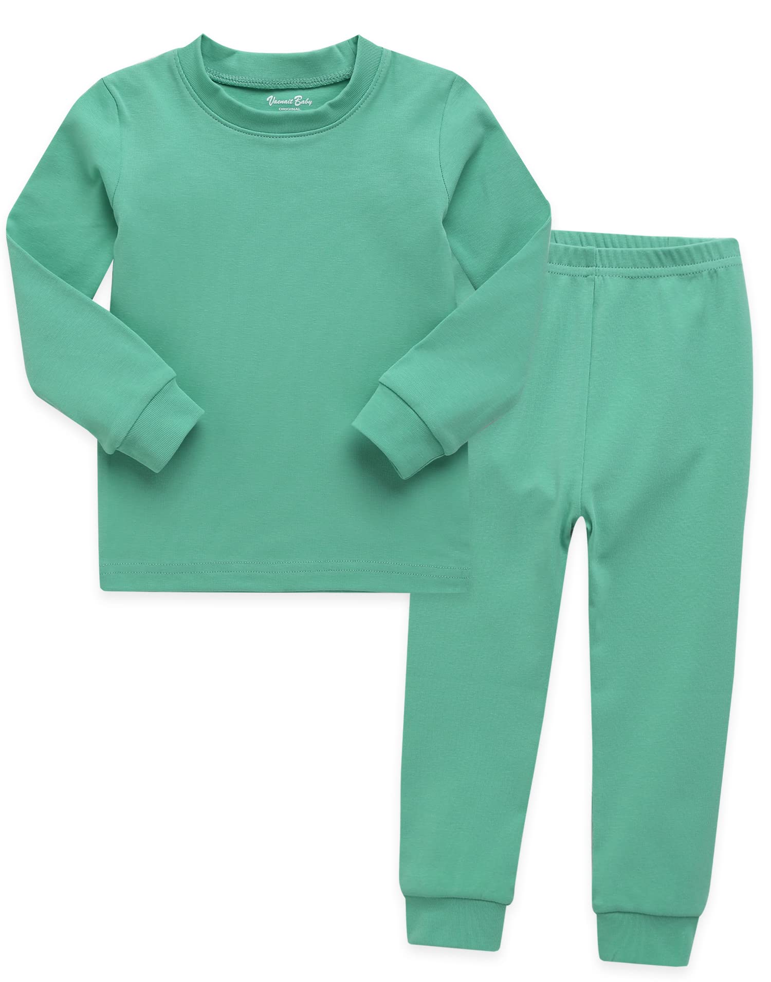 Vaenait Baby Infant Toddler Kids Cotton Sleepwear Pajama Pjs 2Pcs Set Basic Jade WBBAPB09TZZW66H