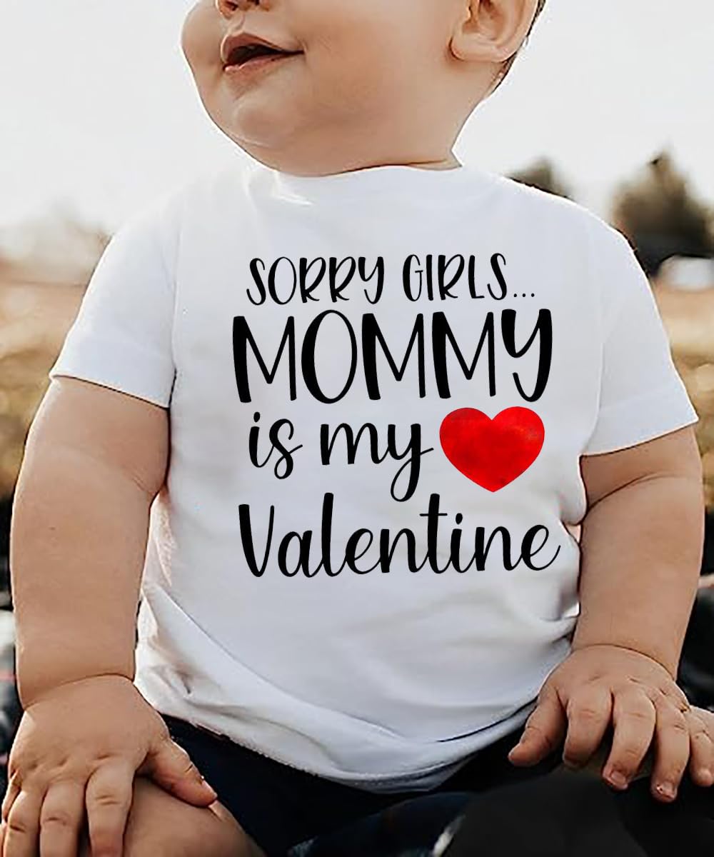 Toddler Boy Valentine'S Day T Shirt Cute Lover Boy Shirt Kids Funny Letter Print Valentine'S Day Shirts Tops (2-3T, White5)