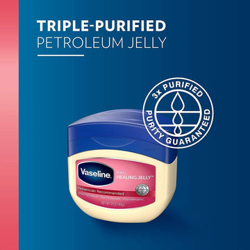 Vaseline 100% Pure Petroleum Jelly, Baby 13 Oz (Pack Of 5)