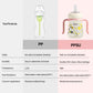 Oberni Ppsu No Spill Sippy Cups,Weighted Straw Toddler Water Bottle With Handle,Spill Proof Toddler Cup With 2 Nipple For Baby 6