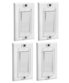 Bates- Magnetic Light Switch Guard, 4 Pack, Clear, Child Proof Light Switch Cover Child Proof